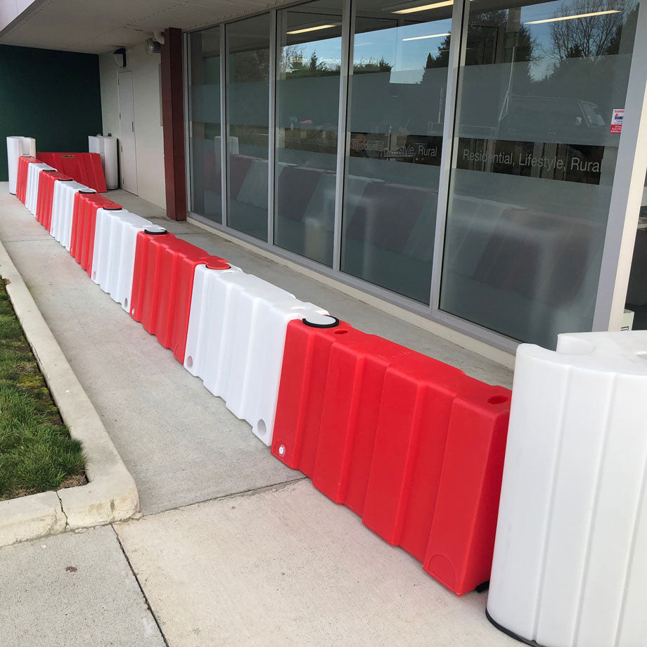 Floodstop Barrier | 0.65m High | Pre-filled Unit - FL-FS065PR ASSY || 1390mm W x 650mm L x 650mm H