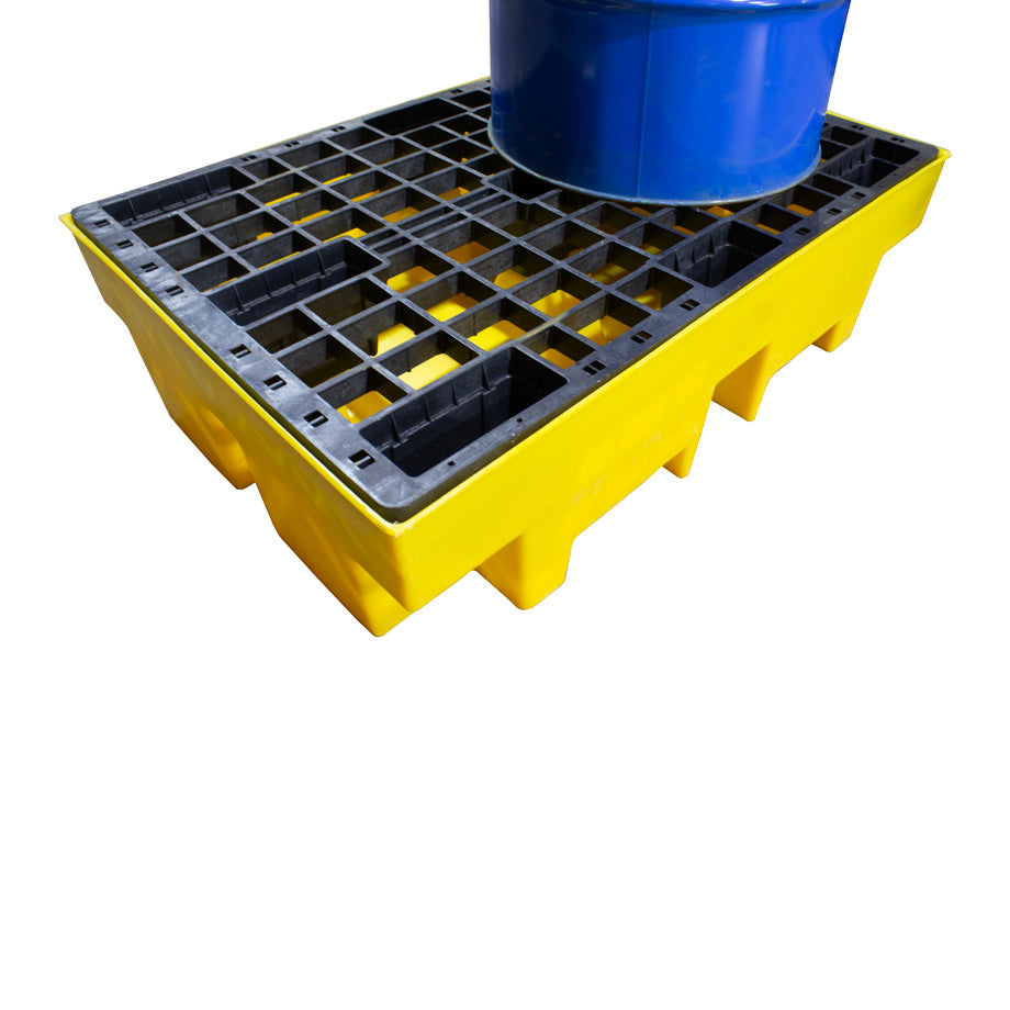 Double Drum Spill Pallet - BP2 || 240ltr Sump Capacity