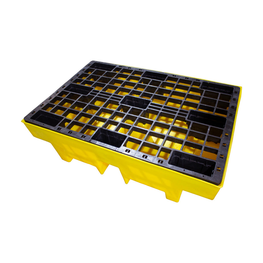 Double Drum Spill Pallet - BP2 || 240ltr Sump Capacity