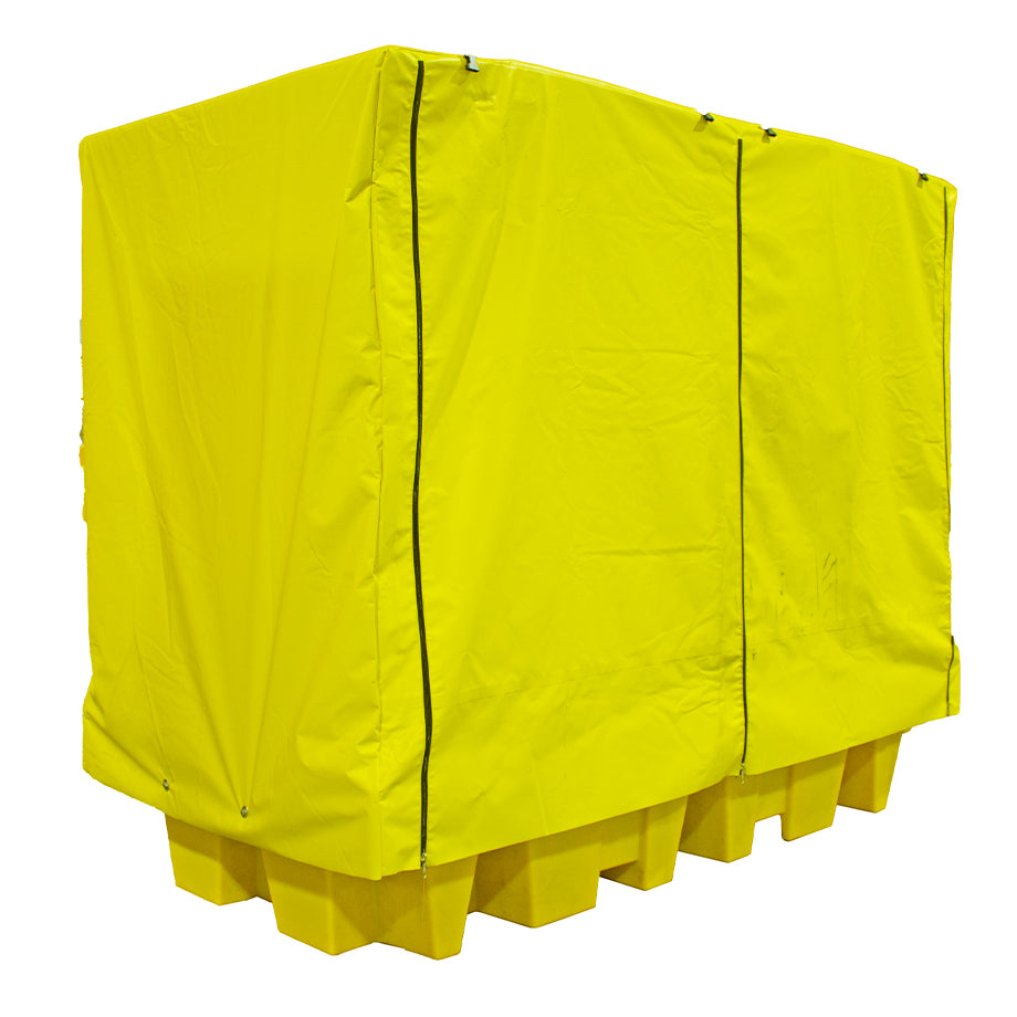 Covered 8 Drum Spill Pallet - BP8C ||For 8 drums