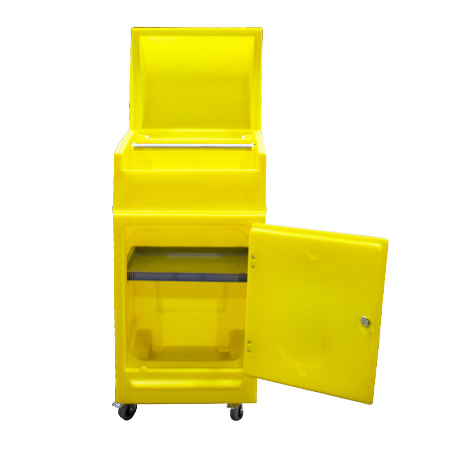 Lockable Cabinet on Wheels with Roll Holder - PMCS4 ||L640 x W725 x H1520mm