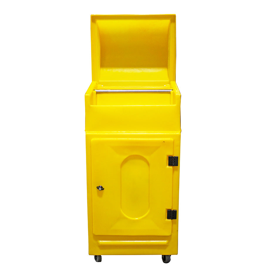 Lockable Cabinet on Wheels with Roll Holder - PMCS4 ||L640 x W725 x H1520mm