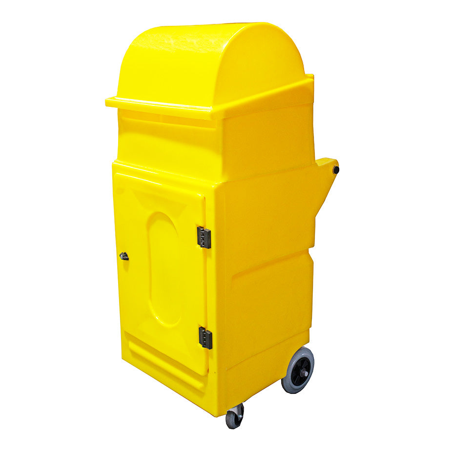 Lockable Cabinet on Wheels with Roll Holder - PMCS4 ||L640 x W725 x H1520mm