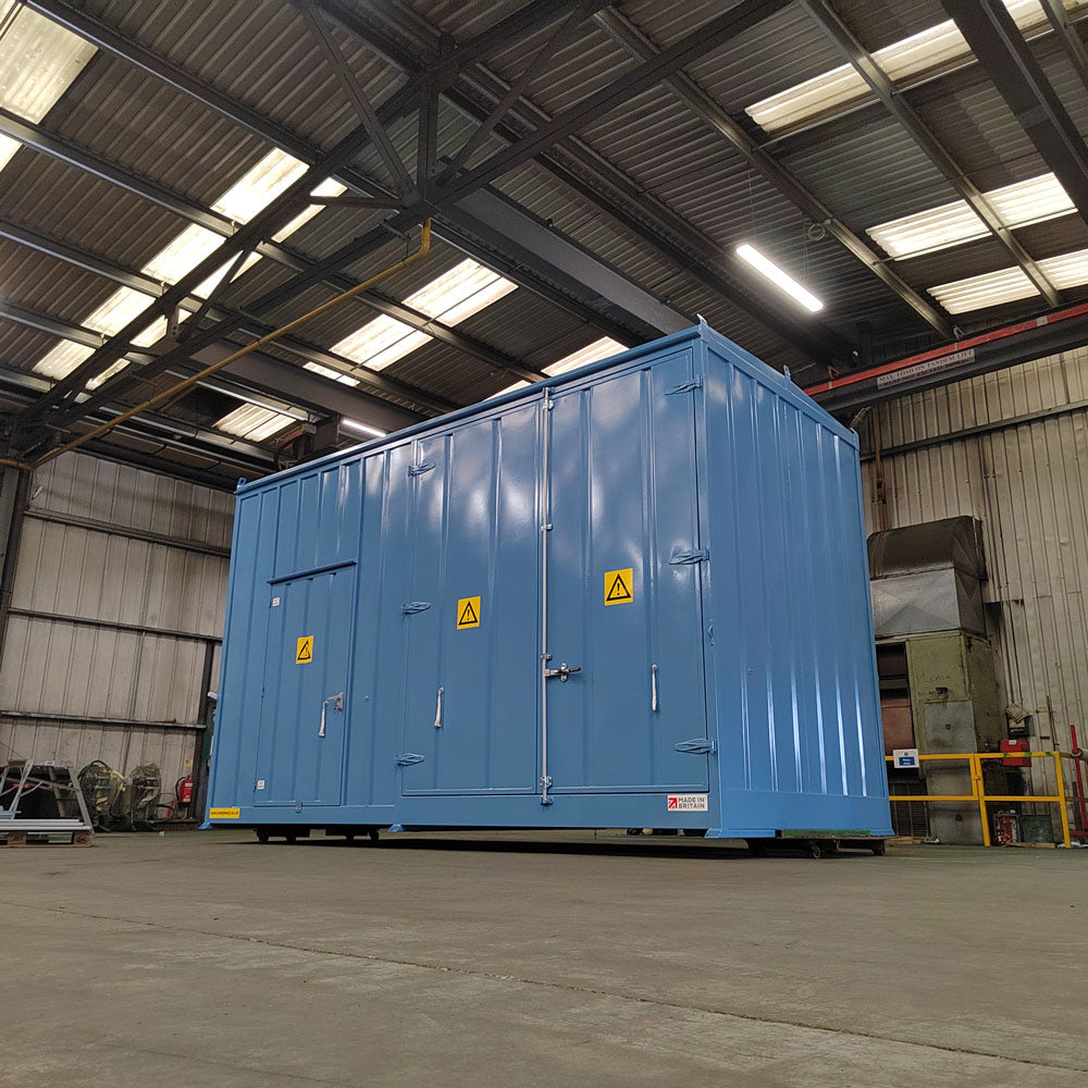 Bespoke CBS1 with branded colours and split compartments.