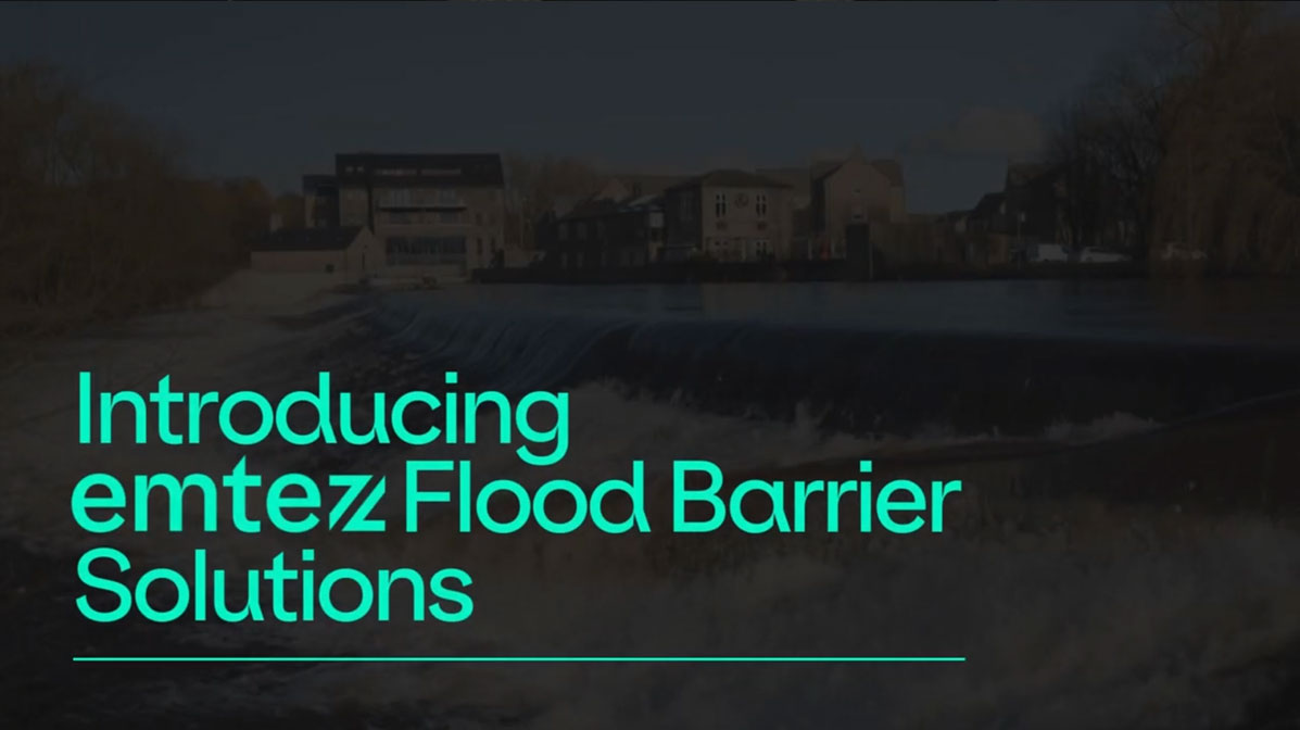 Load video: Introducing Flood Barrier Solutions with Emtez