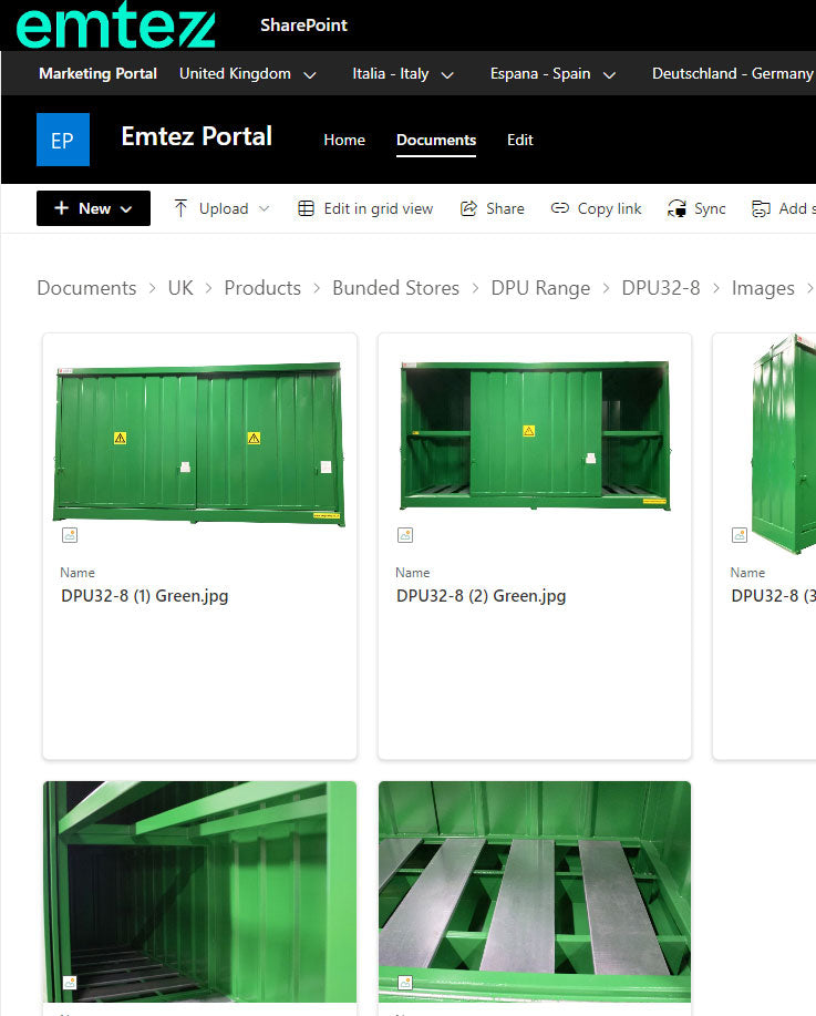 Emtez Portal inside a folder