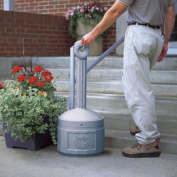 Smokers Cease-Fire Cigarette Bin/Ashtray
