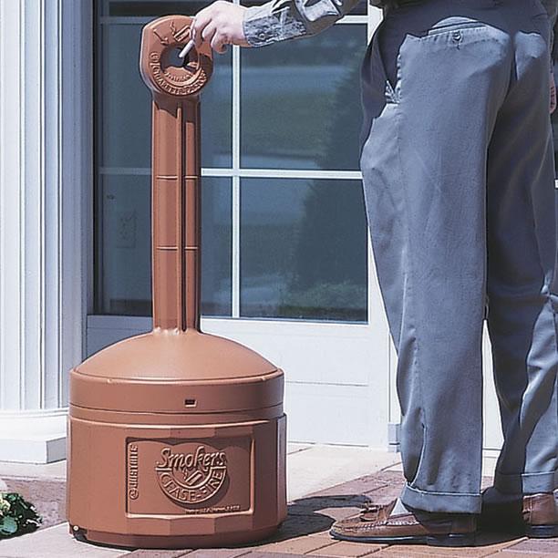 Smokers Cease-Fire Cigarette Bin/Ashtray