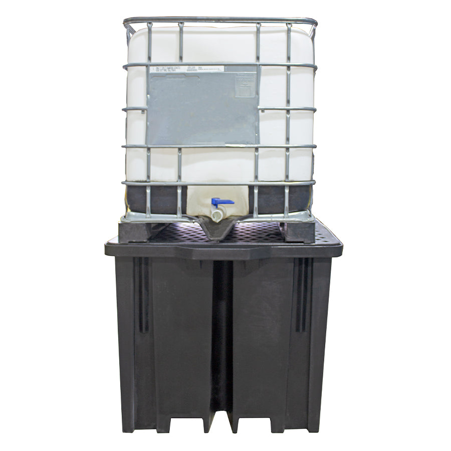 Recycled Polyethylene IBC Spill Pallet with 4-way FLT access - BB1FWR