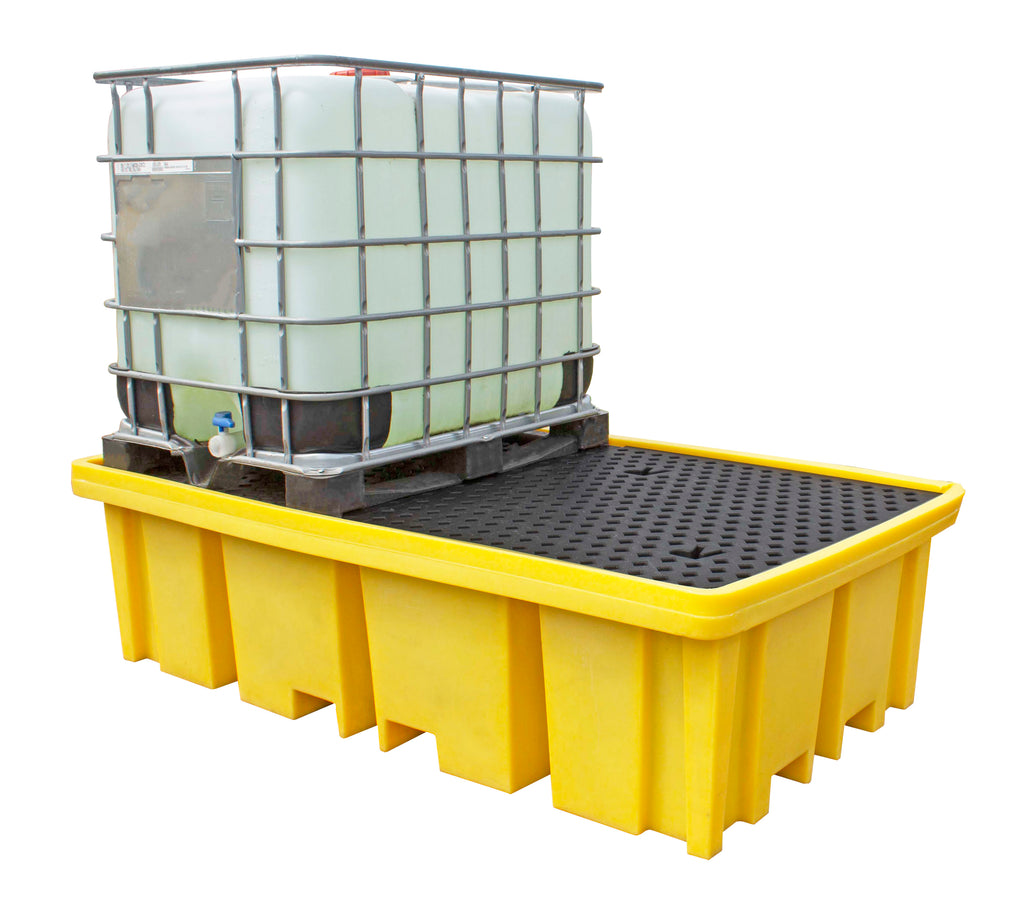 BB2FW - 4-way 2 IBC Plastic Bunded Spill Containment Pallet