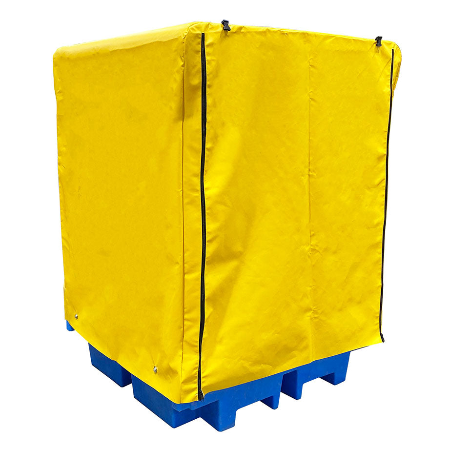 (Clearance) Covered 4 Drum Spill Pallet - BP4C ||For 4 drums