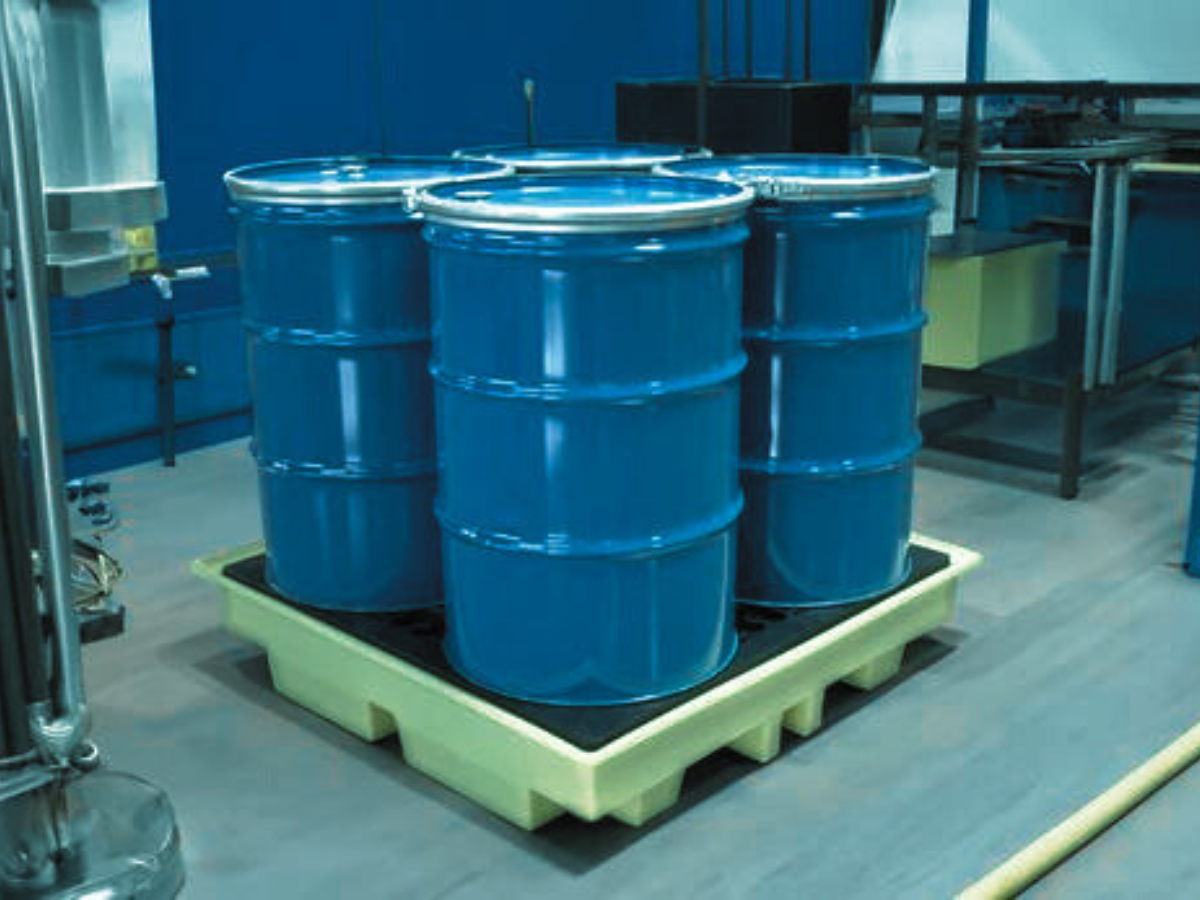 How the design of a 4-drum spill pallet can improve business efficienc ...