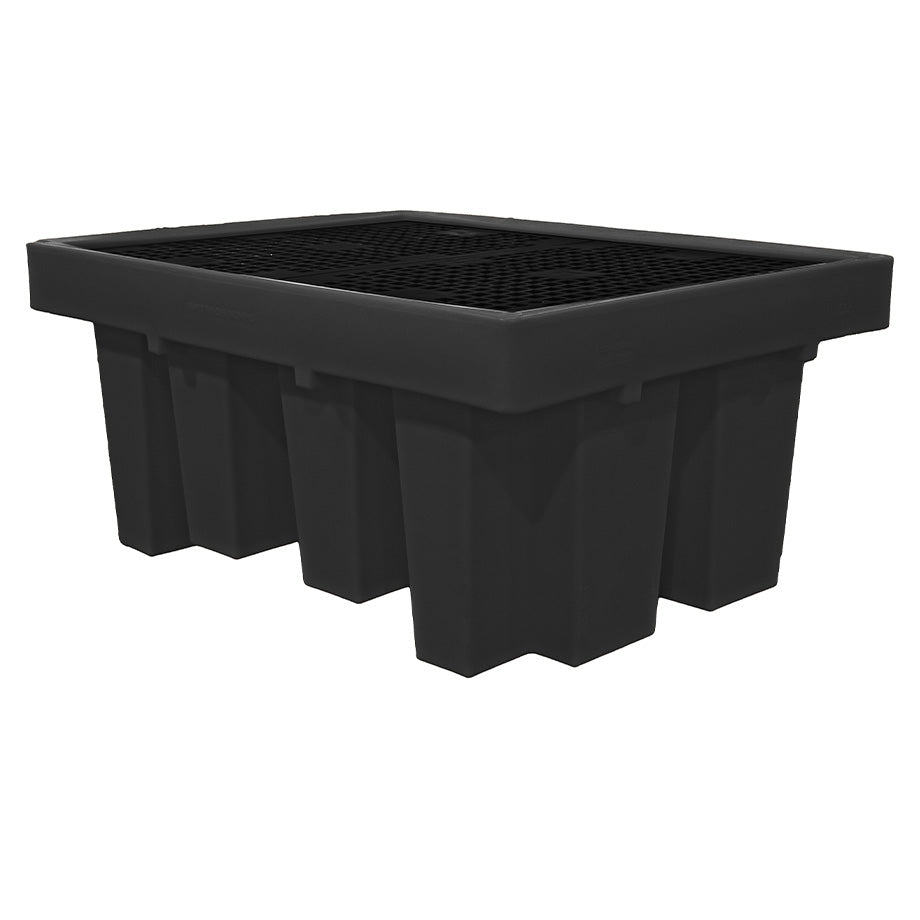 (Clearance) Recycled Single IBC Spill Pallet with Removable Grid - BB1 || 1100ltr Sump Capacity