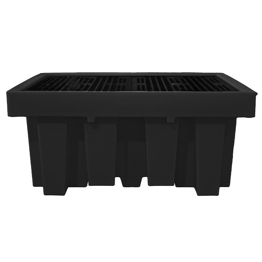 (Clearance) Recycled Single IBC Spill Pallet with Removable Grid - BB1 || 1100ltr Sump Capacity