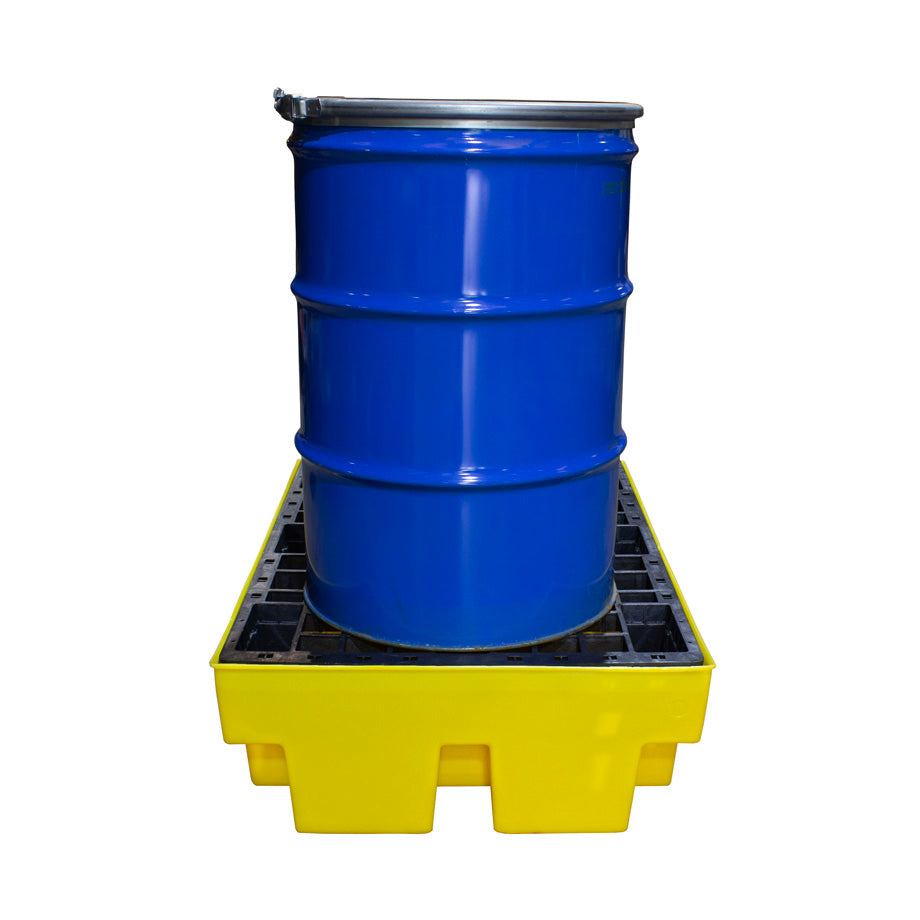 Double Drum Spill Pallet - BP2 || 240ltr Sump Capacity