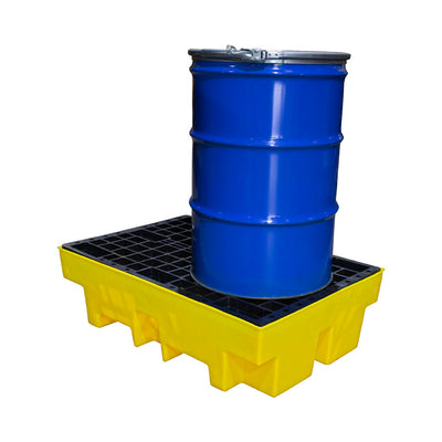 Double Drum Spill Pallet - BP2 || 240ltr Sump Capacity