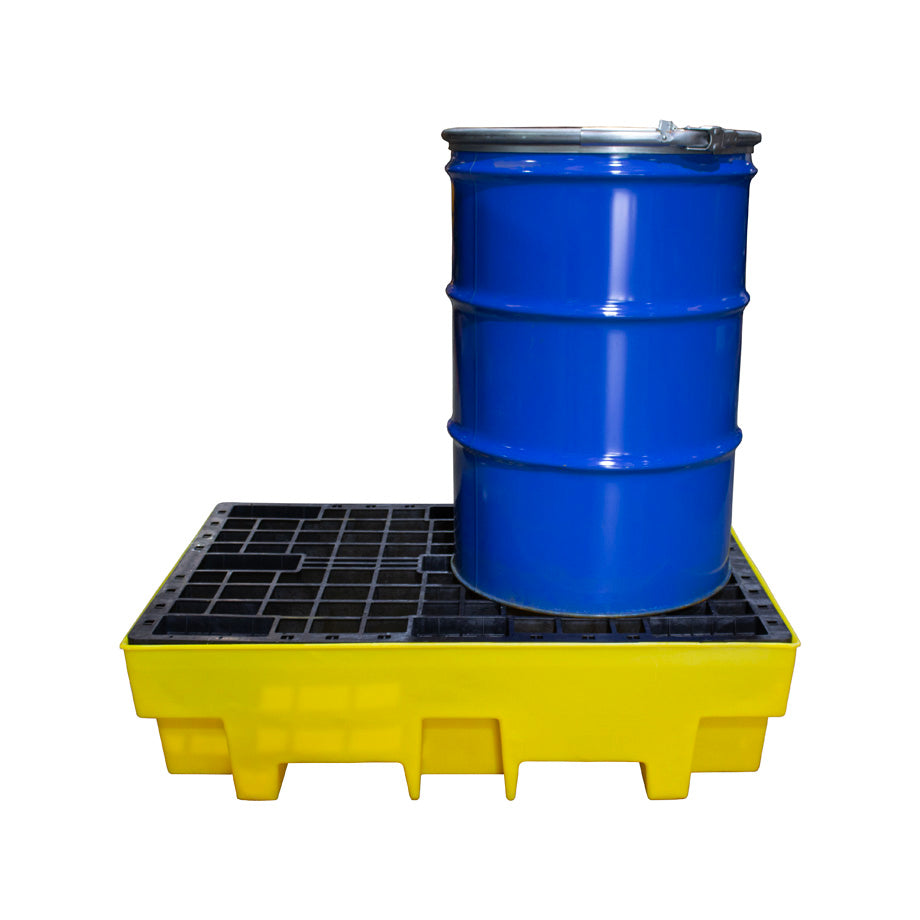 Double Drum Spill Pallet - BP2 || 240ltr Sump Capacity