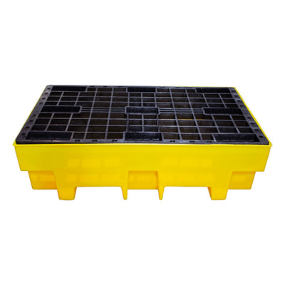 Double Drum Spill Pallet - BP2 || 240ltr Sump Capacity