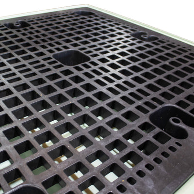 (Clearance) Mint Green Low Profile Plastic 4 Drum Spill Pallet - BP4L ||For 4 Drums