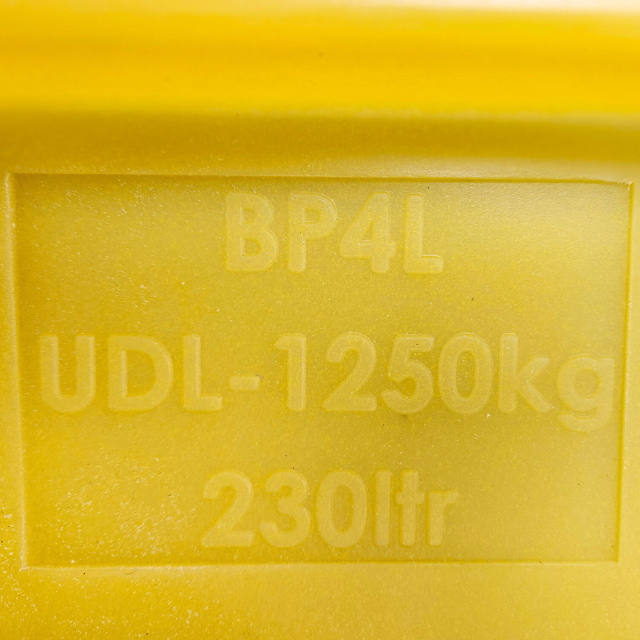 Low Profile Plastic 4 Drum Spill Pallet - BP4L ||For 4 Drums