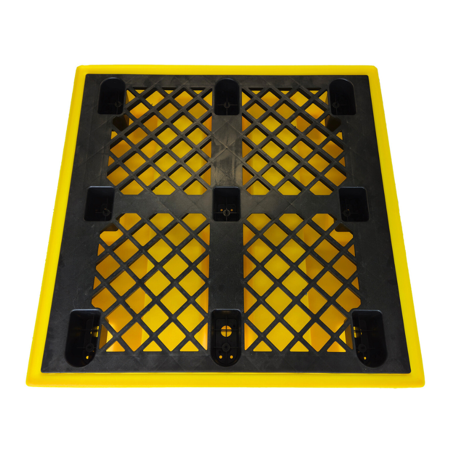 Low Profile Plastic 4 Drum Spill Pallet - BP4L ||For 4 Drums