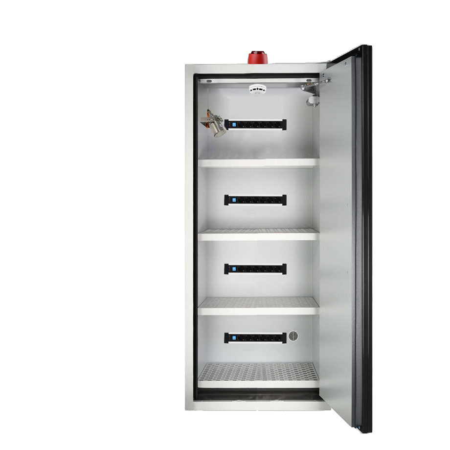 LithiumVault FirePro® Single-Phase Cabinet with Control Panel & Charging | Single-Phase | 1-Door | Tall - CH-L1F2P16GK