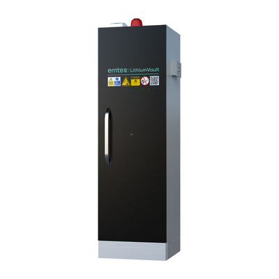LithiumVault FirePro® Single-Phase Locker Cabinet with Control Panel & Charging | Single-Phase | 1-Door | Tall - CH-L1F2PG16C6K