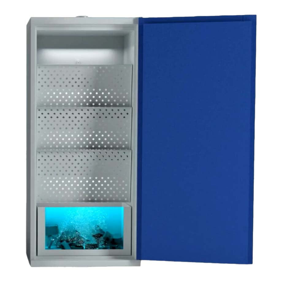 LithiumVault Quarantine Cabinet with Charging | 1-Door | Tall - CH-L1Q1PGB