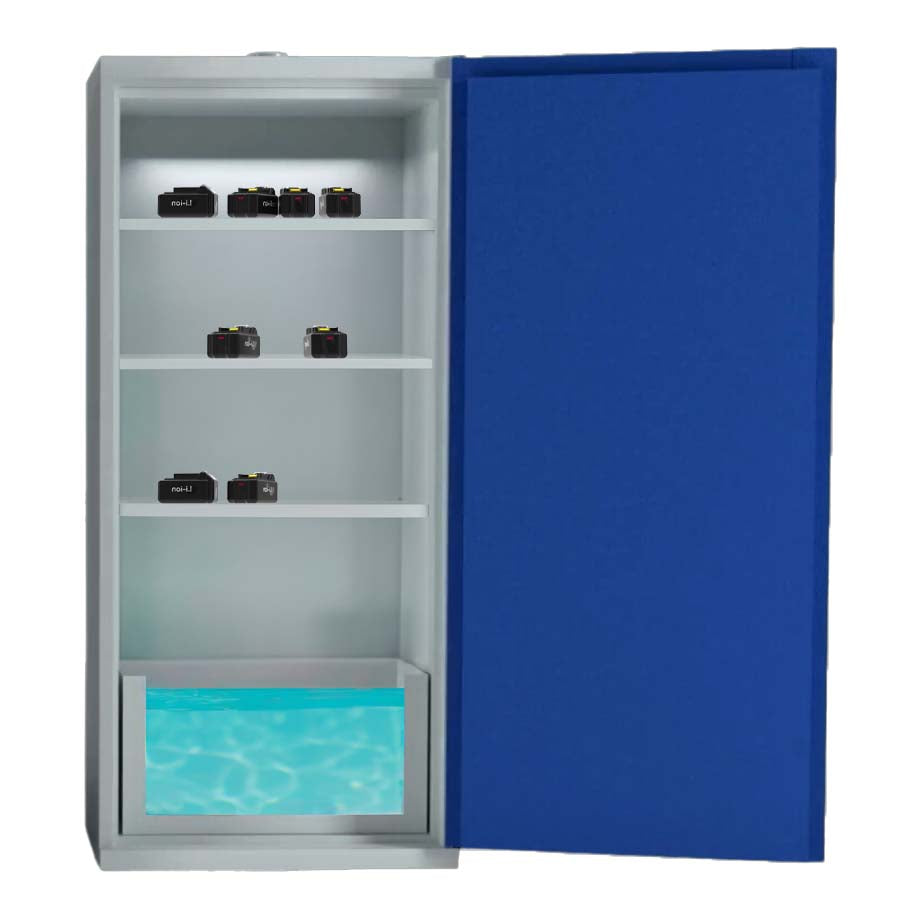 LithiumVault Quarantine Cabinet with Charging | 1-Door | Tall - CH-L1Q1PGB