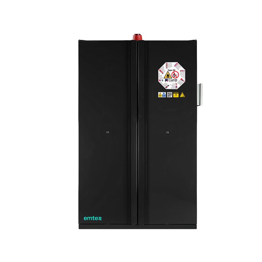 LithiumVault FirePro® Single-Phase Cabinet with Control Panel & Charging | 2-Door | Tall - CH-L5F2P16GK