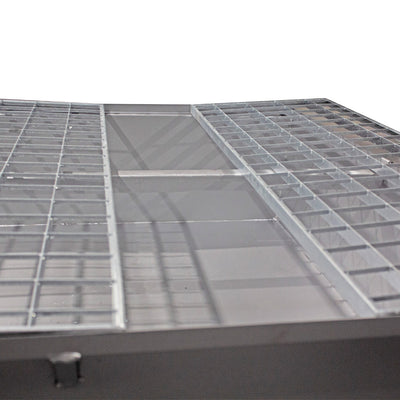 4 Drum Spill Pallet - Galvanised Steel - GSP4D || 440ltr Sump Capacity