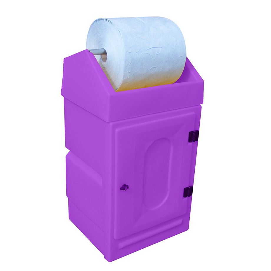 (Clearance) Purple Lockable Cabinet with Roll Holder - PDSD ||L640 x W580 x H1180mm