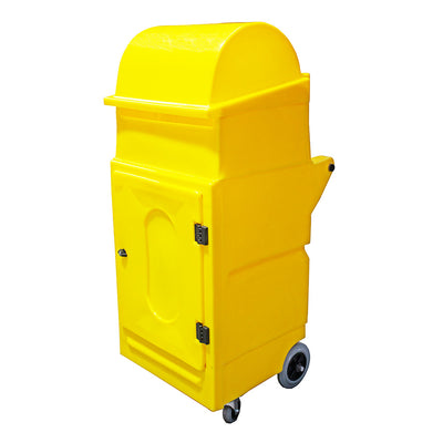 Lockable Cabinet on Wheels with Roll Holder - PMCS4  ||L640 x W725 x H1520mm