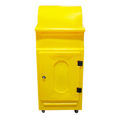 Lockable Cabinet on Wheels with Roll Holder - PMCS4  ||L640 x W725 x H1520mm