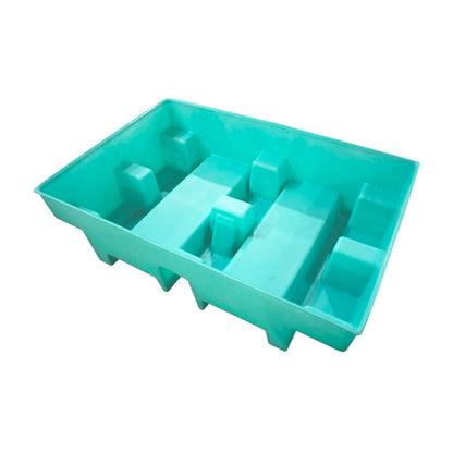 (Clearance) Teal Double Drum Spill Pallet - BP2 || 240ltr Sump Capacity