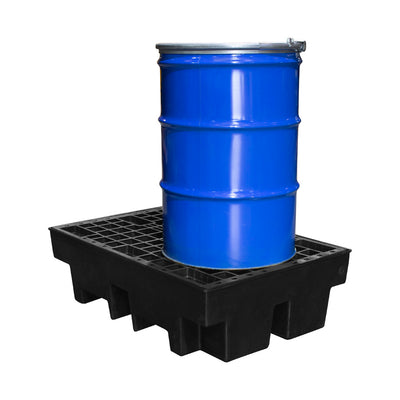 Recycled 2 Drum Polyethylene Spill Pallet - BP2R || To Hold 2 Drums