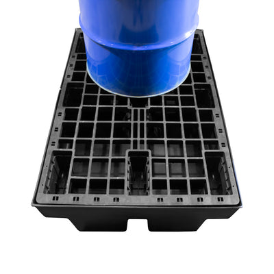 Recycled 2 Drum Polyethylene Spill Pallet - BP2R || To Hold 2 Drums
