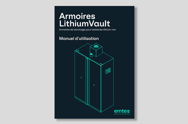 LithiumVault cabinets instruction manual in French