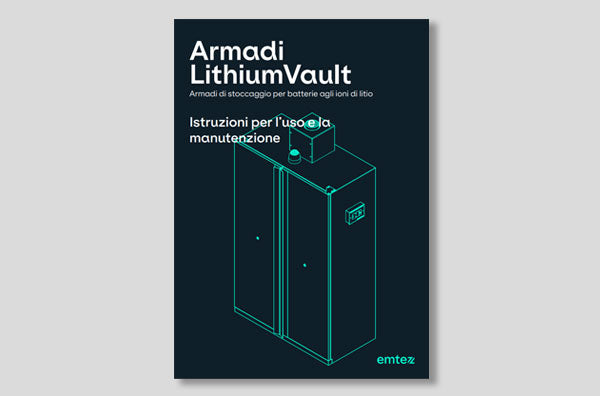 LithiumVault cabinets instruction manual in Italian