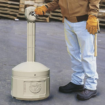 Smokers Cease-Fire Cigarette Bin/Ashtray