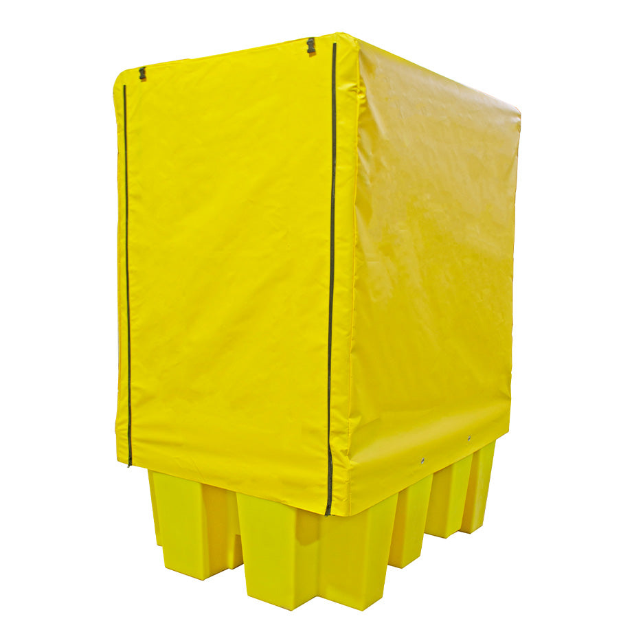 Covered Single IBC Spill Pallet - BB1C || 1100ltr Sump Capacity