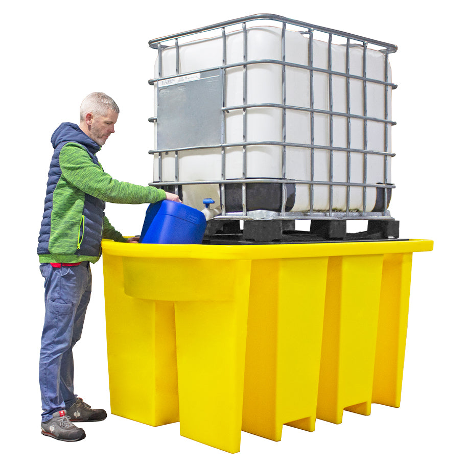 IBC Spill Pallet with Built-in Dispensing Area - BB1DT ||1125ltr Sump Capacity