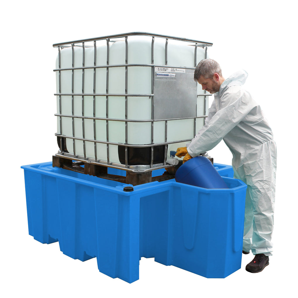 IBC Spill Pallet With Built-in Dispensing Area - BB1D ||1100ltr Sump Capacity