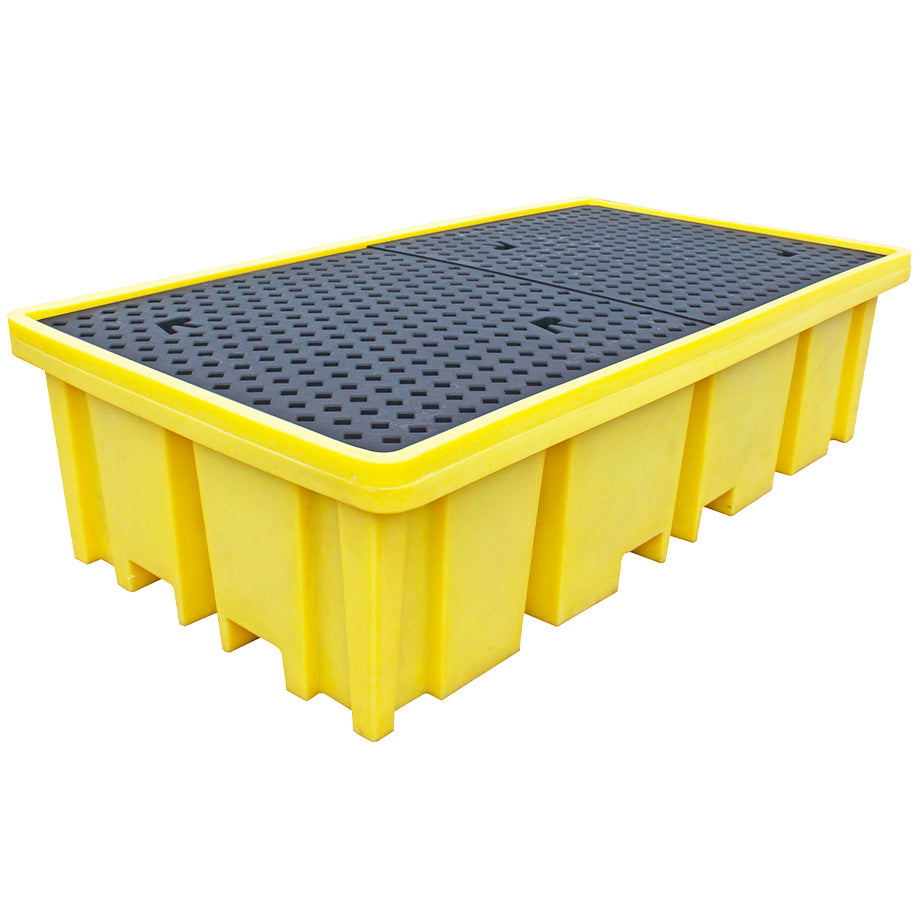 BB2FW - 4-way 2 IBC Plastic Bunded Spill Containment Pallet