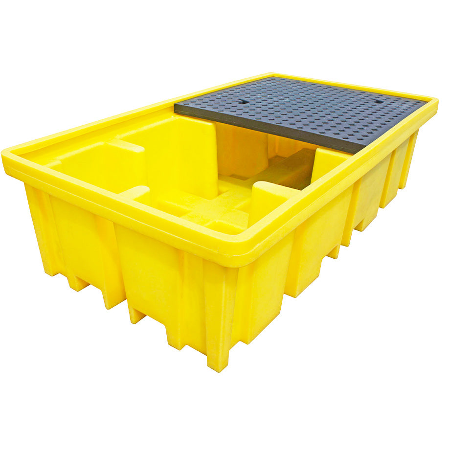 BB2FW - 4-way 2 IBC Plastic Bunded Spill Containment Pallet