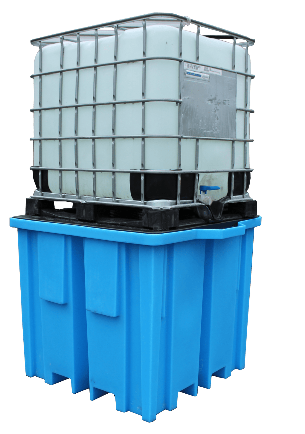 BB1FW - 4-way 1 IBC Plastic Bunded Spill Containment Pallet