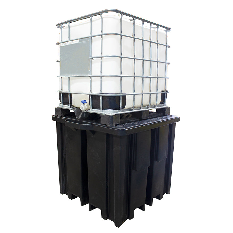Recycled Polyethylene IBC Spill Pallet with 4-way FLT access - BB1FWR