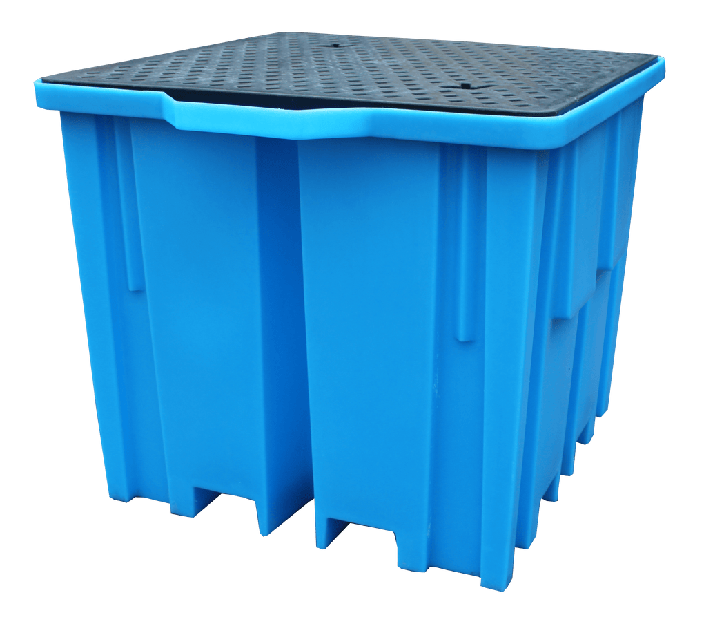 BB1FW - 4-way 1 IBC Plastic Bunded Spill Containment Pallet