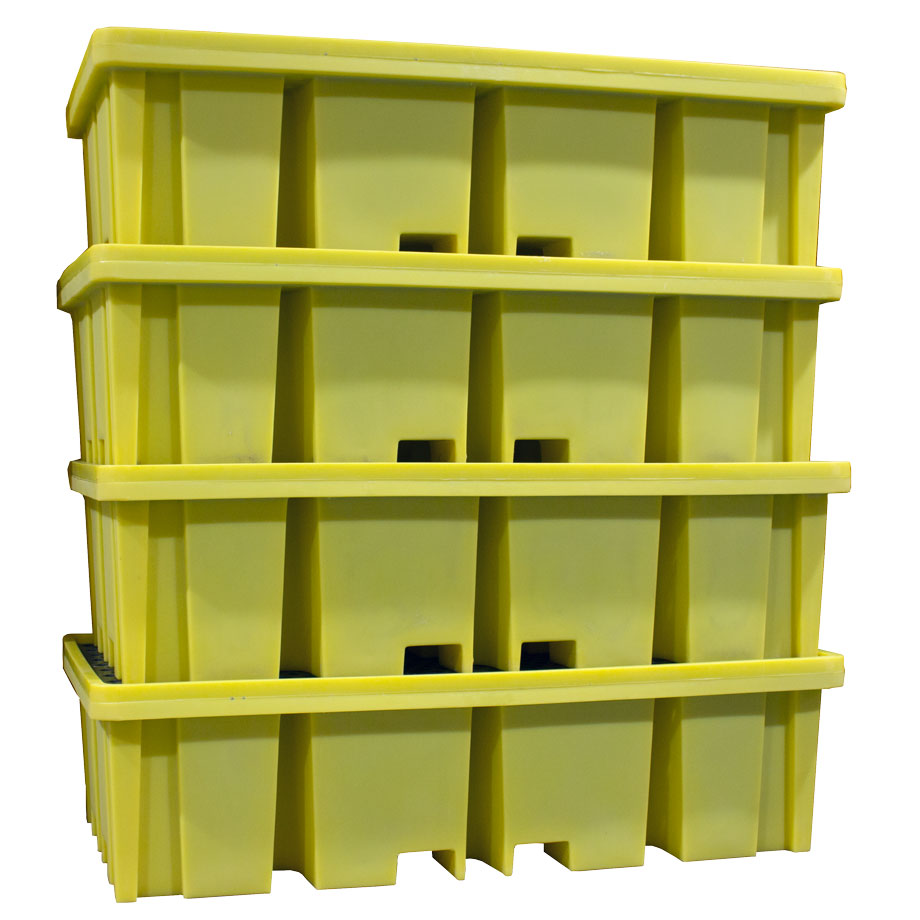 BB2FW - 4-way 2 IBC Plastic Bunded Spill Containment Pallet