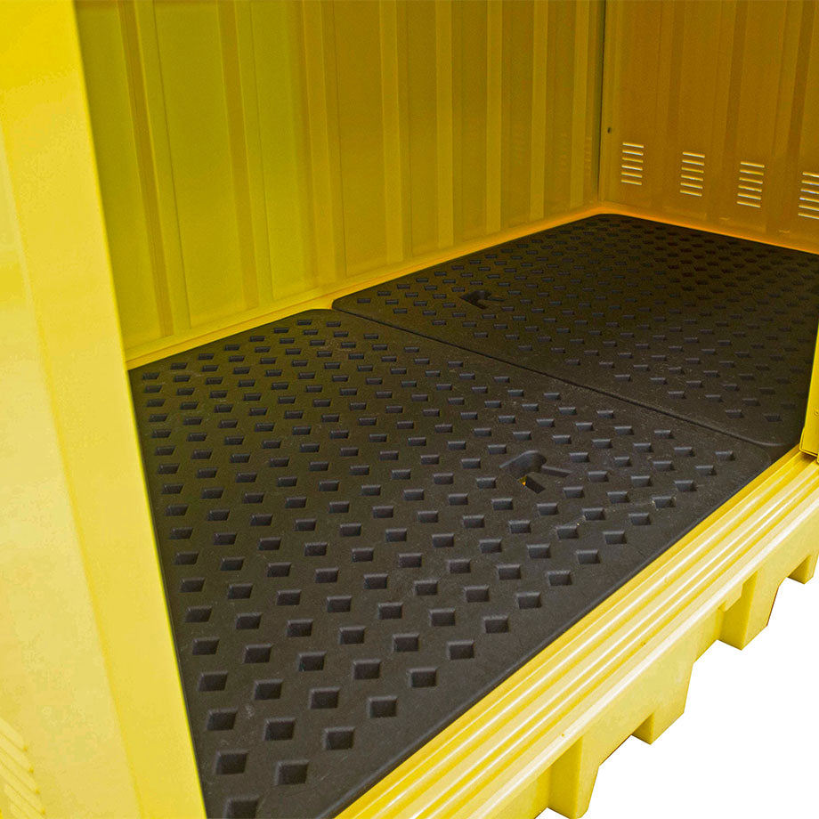 BB2HCS - 2 IBC Steel Covered Bunded Spill Containment Pallet